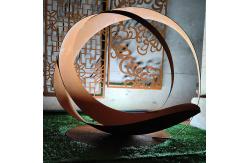 China Rustic Art Design Corten Metal H 1500mm Sculpture Yard Art supplier
