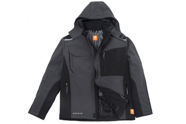 Breathable Adjustable Hem Softshell Jacket Detachable