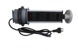 China Manual Kitchen Pop Up Power Sockets 13 Amps Power Rating Easy Operation supplier