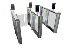 China BLDC Motor 5 Million Times Glass Turnstile Gate Access Control IP45 supplier