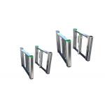 Face Recognition IP54 RS485 Biometric Swing Gate 10mm acrylic