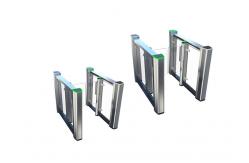 China Face Recognition IP54 RS485 Biometric Swing Gate 10mm acrylic supplier