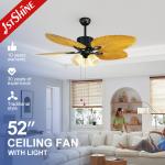 5 Blades Abs Classic Ceiling Fans Hotel Decorative Flower Design for sale