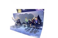 China Customized Graduation Pop-Up Musical LED 3D Cards with Paper Surface Finishing supplier