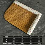 Dog Kennel Cool Kennel In Summer Dog Bed With Bolster Sides All Season All-Purpose Cat Teddy Dog Mat Pet Supplies for sale