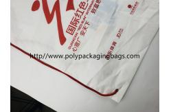 China Two Layer CPE / LDPE Plastic Drawstring Backpack Bags With Logo supplier
