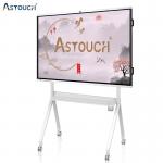 Teaching 4K Whiteboard Customized 75 Inch Interactive Display Multitouch for sale