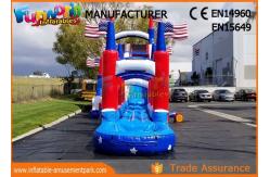 China Durable Commercial Inflatable Slide / Air Wet Jumping Giant Blow Up Bouncy Water Slide supplier