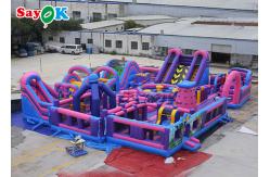 China Amusement Park Inflatable Bounce With Slide Digital  Printing supplier