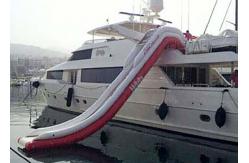 China Giant Inflatable Water Slide , Inflatable Water Amusement Equipment, Yacht Slide supplier