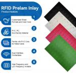 IC Fudad F08 Chip PVC RFID Smart Card Inlay / Prelam Sheets For RFID Cards Production
