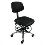 AntiStatic ESD Economical Ergonomic Lab Stool Aluminum ESD Chairs With Wheels for sale
