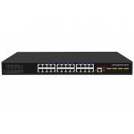 10G 24 Port Poe Switch L3 Managed Ethernet Fiber Switch 400W 4*10G Fiber Ports+24*RJ45 POE Ports for sale