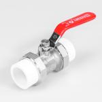 PN16 Nickel Plating Metal Ball Valve Double Socket PPR Brass Ball Valve