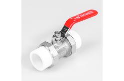 China PN16 Nickel Plating Metal Ball Valve Double Socket PPR Brass Ball Valve supplier