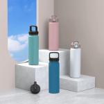 Multicolor Insulated Double Wall Stainless Steel Water Bottles With Straw for sale