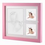 Customized Baby Clay Imprint Kit Wood Clay Handprint And Footprint Frame for sale