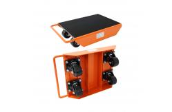 China Orange 1000kg Steerable Shifting Skate SC104 OEM Metal Fabrication supplier