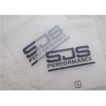 Dumb Face Scrub Transparent TPU Rubber Logo Patches With Rounded Corners Customized for sale