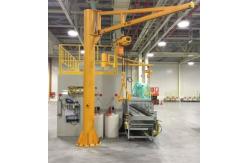 China Free Standing Manual Jib Crane Slewing Jib 250kg With Electric Hoist supplier