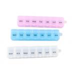 Home Weekly Pill Organizer Box With Clear Lid 11.2ML/Grid Medicine Boxes for sale