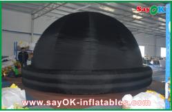 China Portable Inflatable Planetarium , 210D Oxford Cloth Black Inflatable Dome Tent supplier