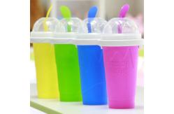 China 350ml Silicone Slushy Maker Cup With Lid And Straw supplier