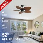 110-240V/50Hz-60Hz Outdoor Ceiling Fan with Remote Control 6 Speeds Waterproof IP42 for sale