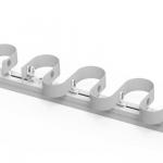 Electric Wifi Control Smart Curtain Ripple Fold S Wave Curtain Rail System