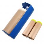 Heat Resist Pre Taped Kraft Paper Auto Paint Protective Masking Paper With Dispenser for sale