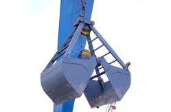 China 3 Cubic Meter Mechanical Grab Bucket Load Coal Material For Overhead Crane supplier