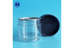 China Round Empty 438ml 15oz Stackable Clear Plastic Cans supplier