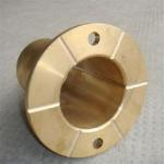 CNC Machining Solid Lubricant Bearings , Copper Flanged Sleeve Bushing for sale
