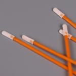 70mm Cleanroom Foam Swab Round Head 3.5mm Polyester Flat Cotton Buds for sale