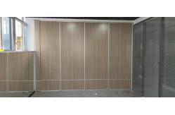 China Satin Anodized Movable Partition Walls For School / Melamine Surface Sliding Wall Panels supplier
