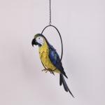 Artistic Vintage Style Weatherproof Metal Parrot Silhouette Garden Decoration for sale