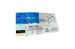 China Hologram Laser PET Vial Labels Customized Design For 10ml Glass supplier