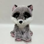 China 2024 New Big Eyes Series Sitting Racoon Plush Toy BSCI Audit Factory for sale