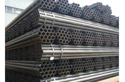 China Thick Wall Seamless Black Steel Pipe High Pressure With Plastic Caps 3m - 8m supplier
