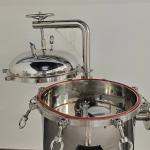 SS304 Horizontal Stainless Steel Filter Housing SWRO RO Plant Water Treatment Flange for sale