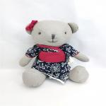 Kids Playing Lovely Baby Teddy Bear Custom Design Stuffed Animal Toy Wearing Cloth Bear for sale