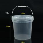 1-35L Capacity Customized Logo PP Bucket for Food Grade Plastic Container for sale