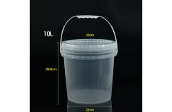China 10L Capacity Clear Plastic Pail Bucket Barrels with Lid Convenient and Versatile supplier