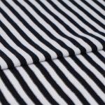 Comfortable And Breathable Skin-Friendly Striped Knit Fabric For Casual Wear for sale