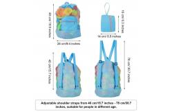 China Drawstring Beach Bag Tote Backpack Foldable Design Space Saving Outdoor Activity supplier