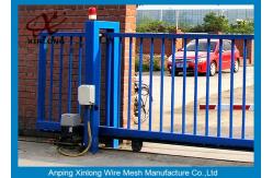 China Dark Green Decorative Automatic Sliding Gates OEM / ODM Available supplier