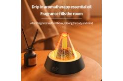 China Whisper Quiet Lava Flame Effect Aroma Diffuser For Bedroom 80ml supplier