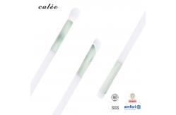 China 3pcs Eye Makeup Brush Customized Synthetic Hair And Plastic Handle PVC Packaging Box supplier