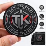 Custom 3D PVC Velcro Patches with Raised Logo for Backpacks Bags and Gear for sale