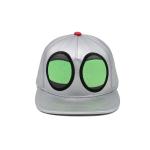 Hippop Flat Brim Snapback Hats 3D Embroidered Silvery 5 Panel Cap for sale
